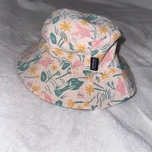 Patagonia Kids Floral Hat - Pink, Yellow, Green